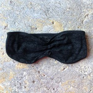 Strapless PINK Lace Victoria Secret Bandeau Bra